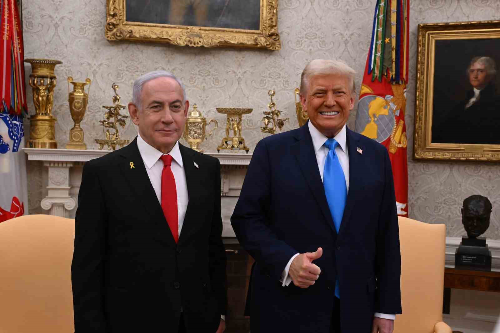 Abd Başkanı Trump, İsrail Başbakanı Netanyahu İle Görüştü