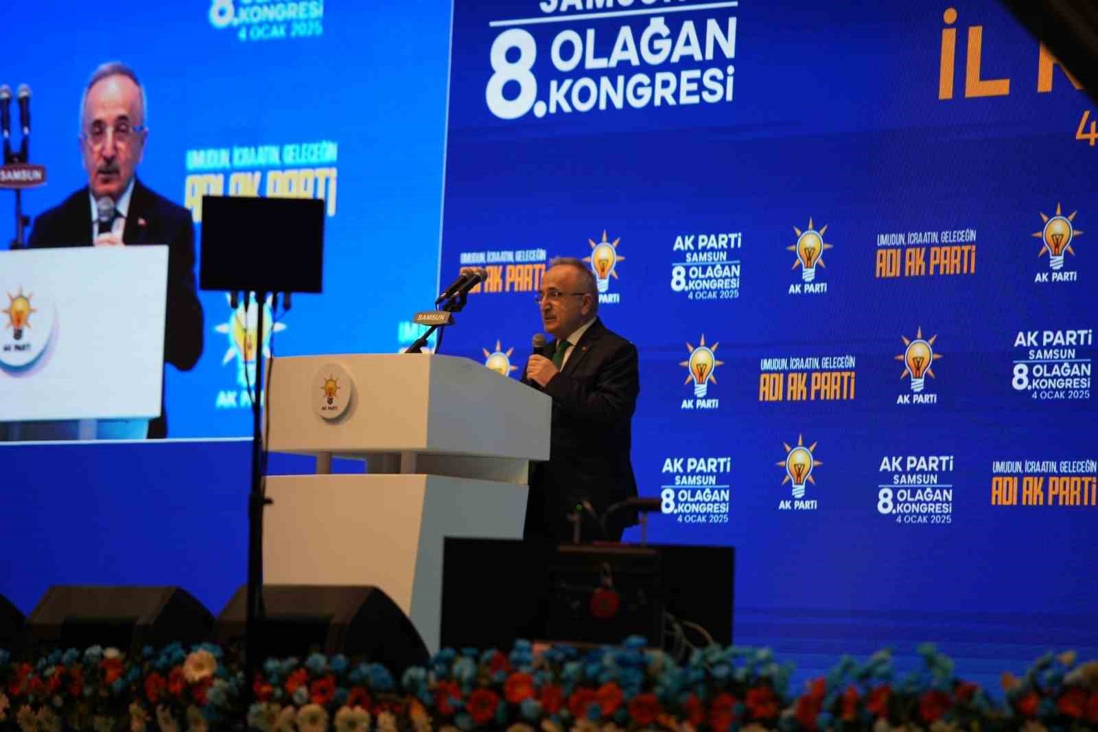 Ak Parti Samsun 8. Olağan Kongresinde Mehmet Köse Güven Tazeledi