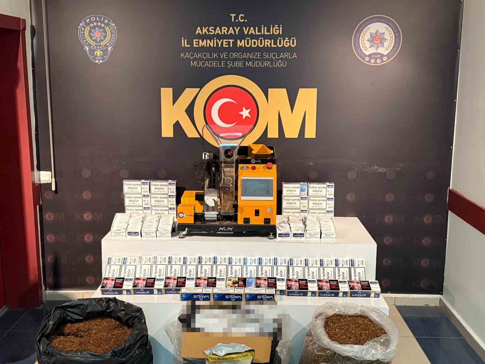 Aksarayda 4 Ayrı Kaçakçılık Operasyonu