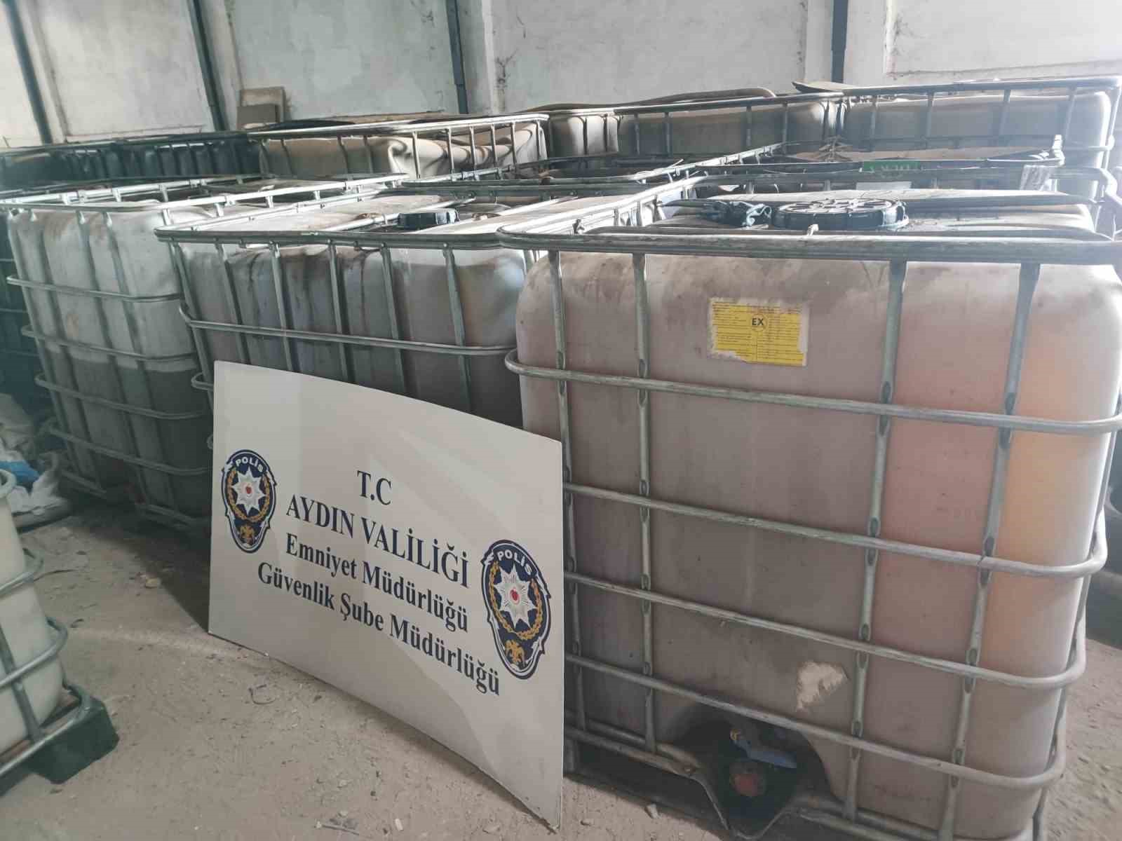 Aydında 2 Bin 940 Litre Tağşiş Yağ Ele Geçirildi