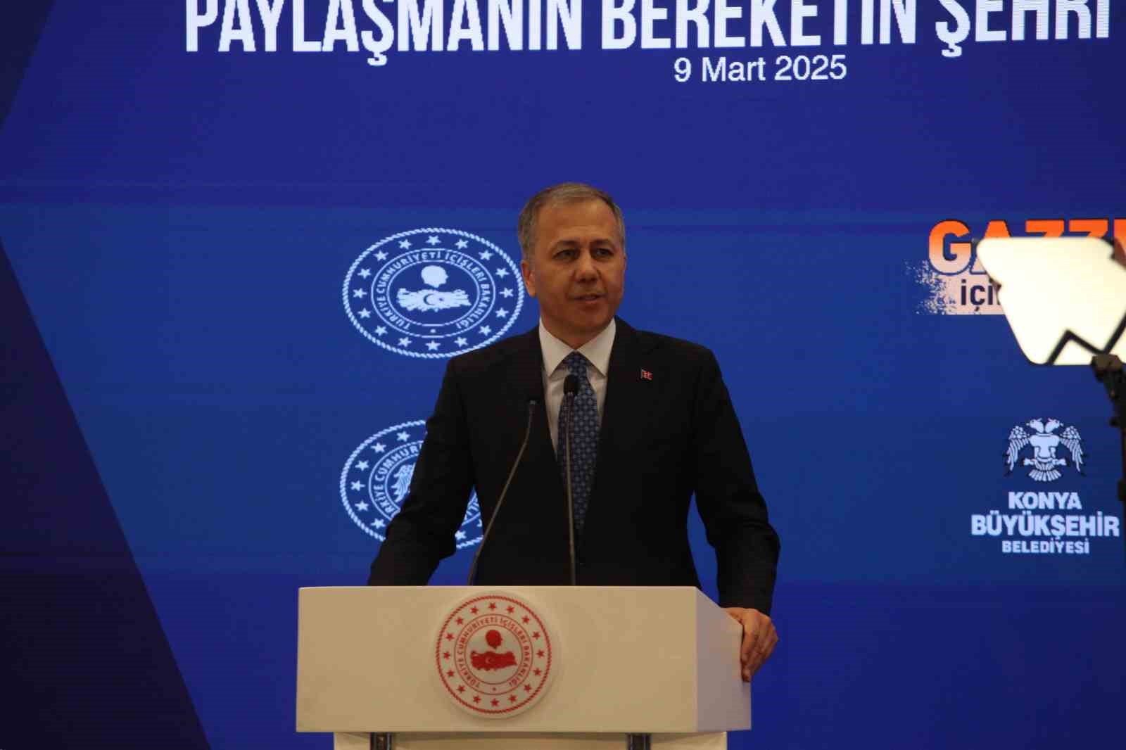 Bakan Yerlikaya: Türkiye, Gazzeyi Yalnız Bırakmamıştır, Bırakmayacaktır