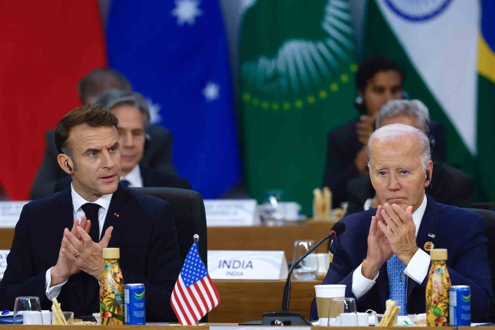 Biden İle Macron Arasında Ukrayna Ve Orta Doğu Gündemi