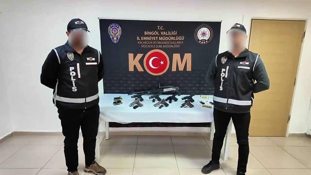 Bingölde Ruhsatsız Silah Operasyonu: 4 Şüpheli Tutuklandı