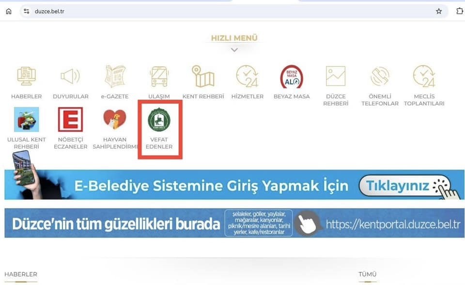 Cenaze Duyurularına Erişim Kolaylığı