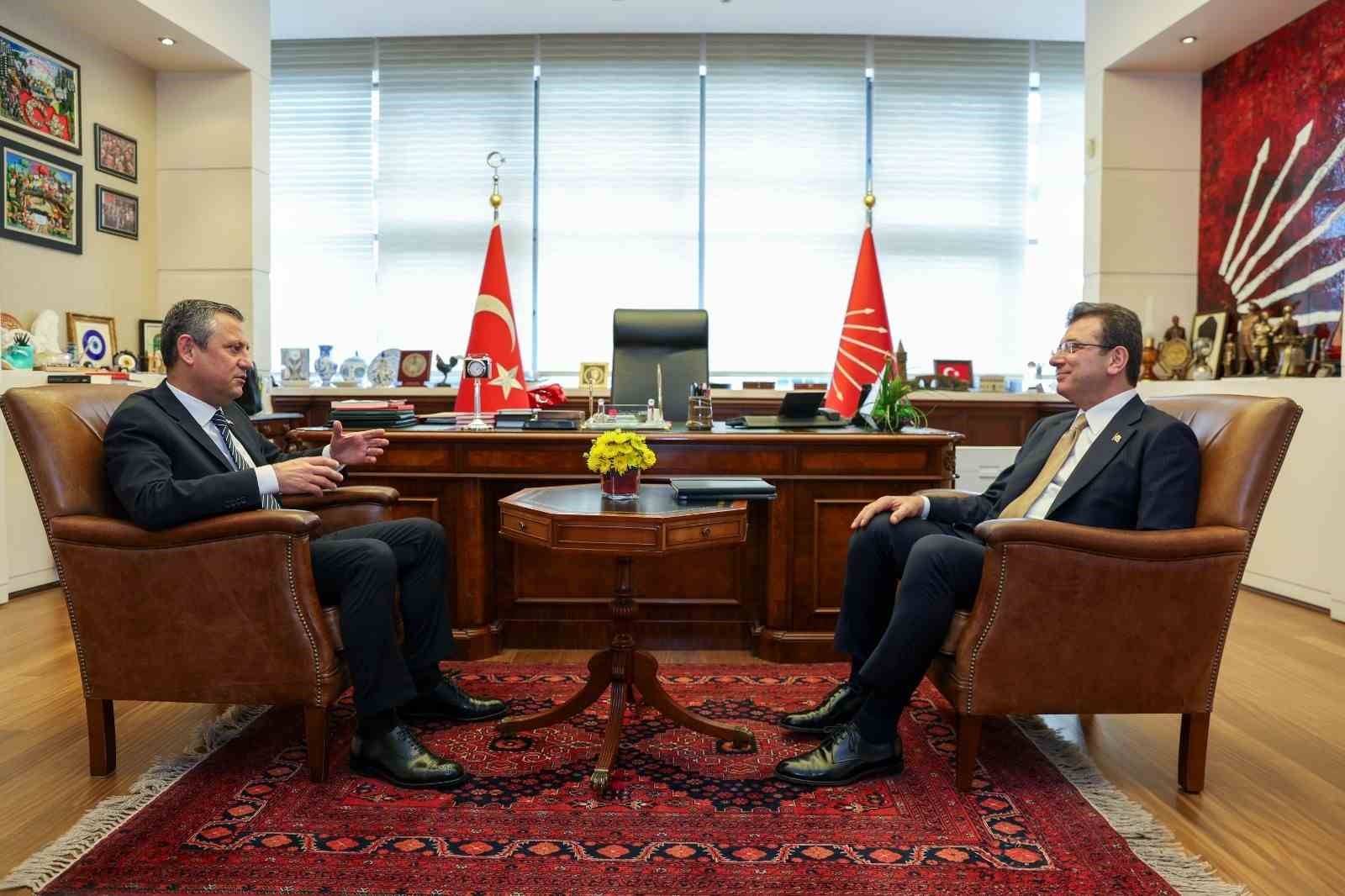 Chp Genel Başkanı Özel, Ekrem İmamoğlunu Kabul Etti