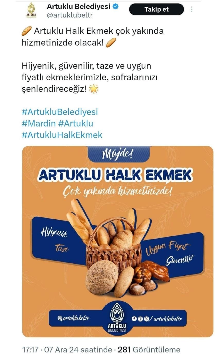 Demli Artuklu Belediyesinin Yerine Getirmediği Halk Ekmek Vaadine Tepki