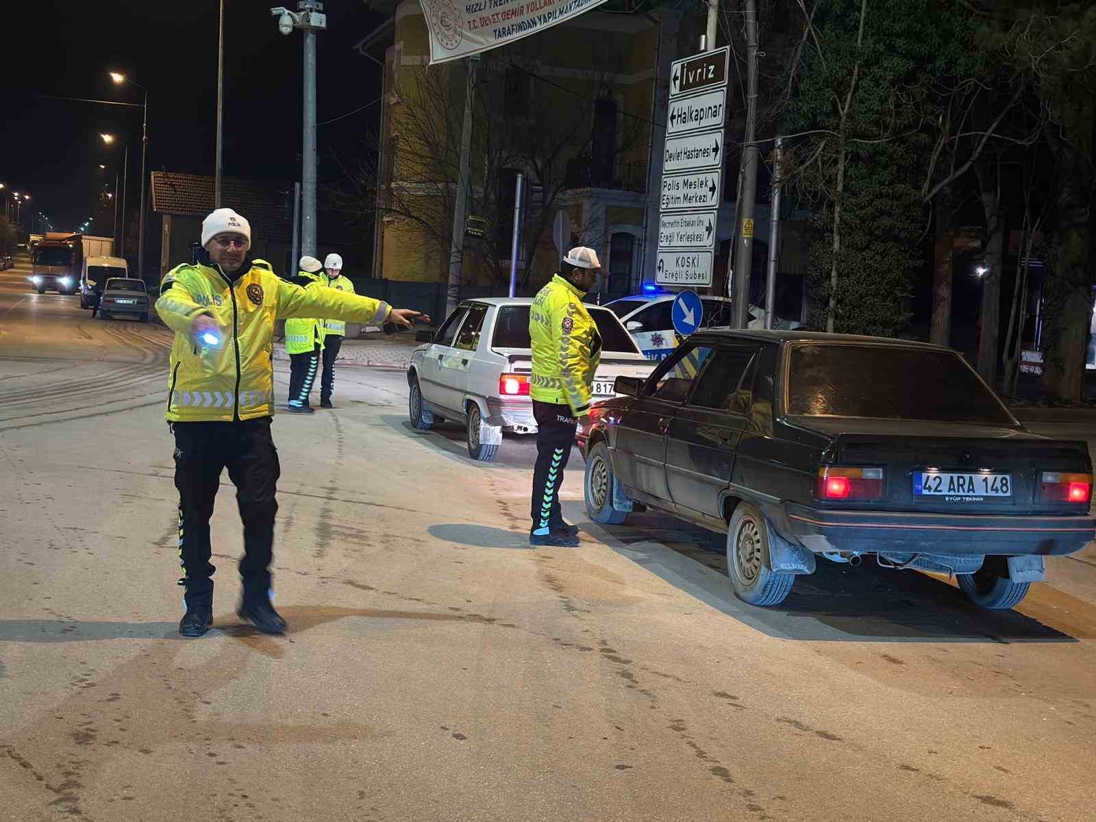 Ereğlide Yılbaşında Polisten Sıkı Denetim