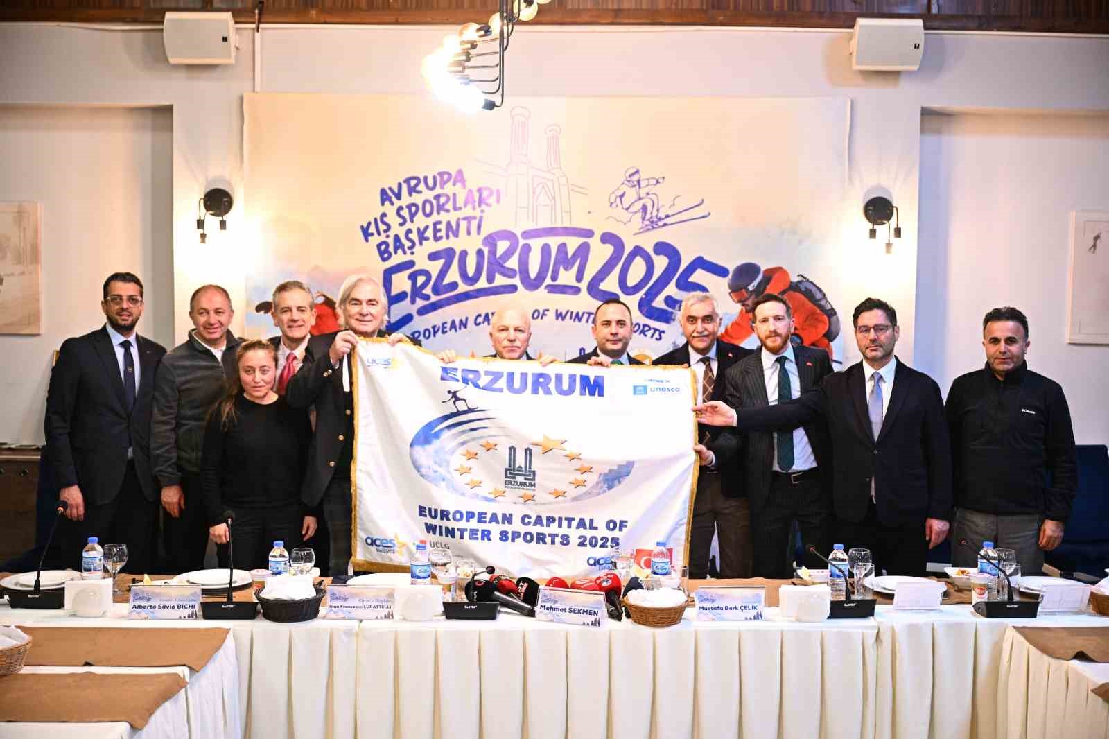 Erzurumda 2025 Avrupa Kış Sporları Başkenti Coşkusu