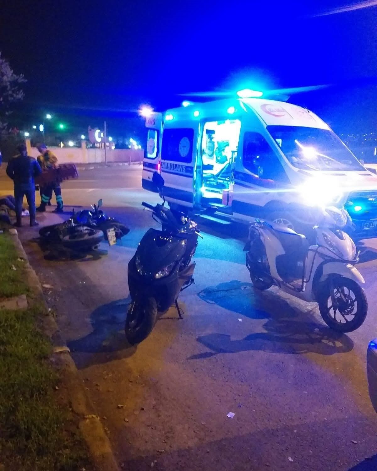 Gülüçteki Trafik Kazasında Motosiklet Sürücüsü Yaralandı