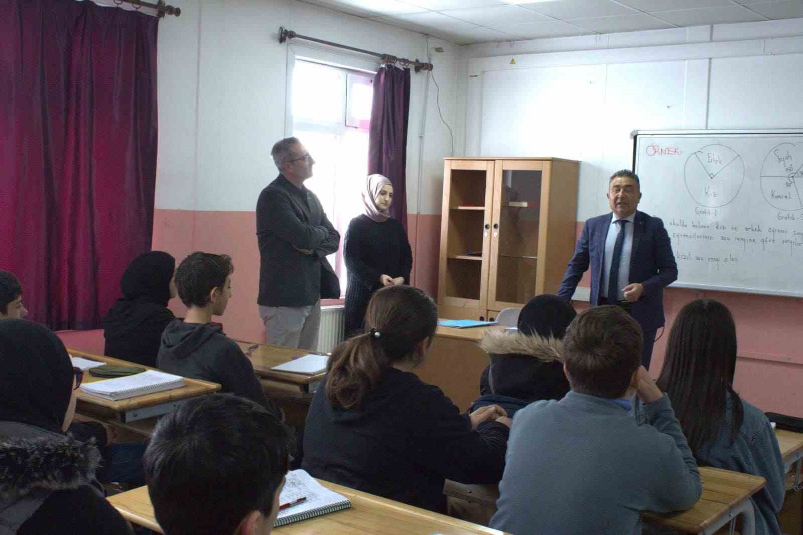 Güney Köy Okulunda İncelemelerde Bulundu