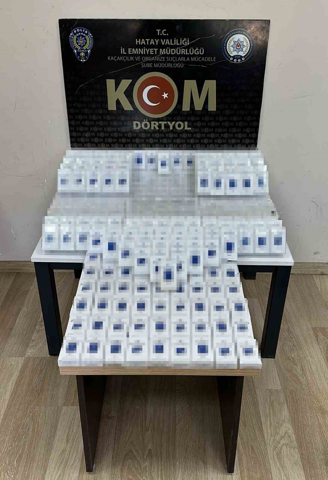 Hatayda 550 Paket Kaçak Sigara Ele Geçirildi