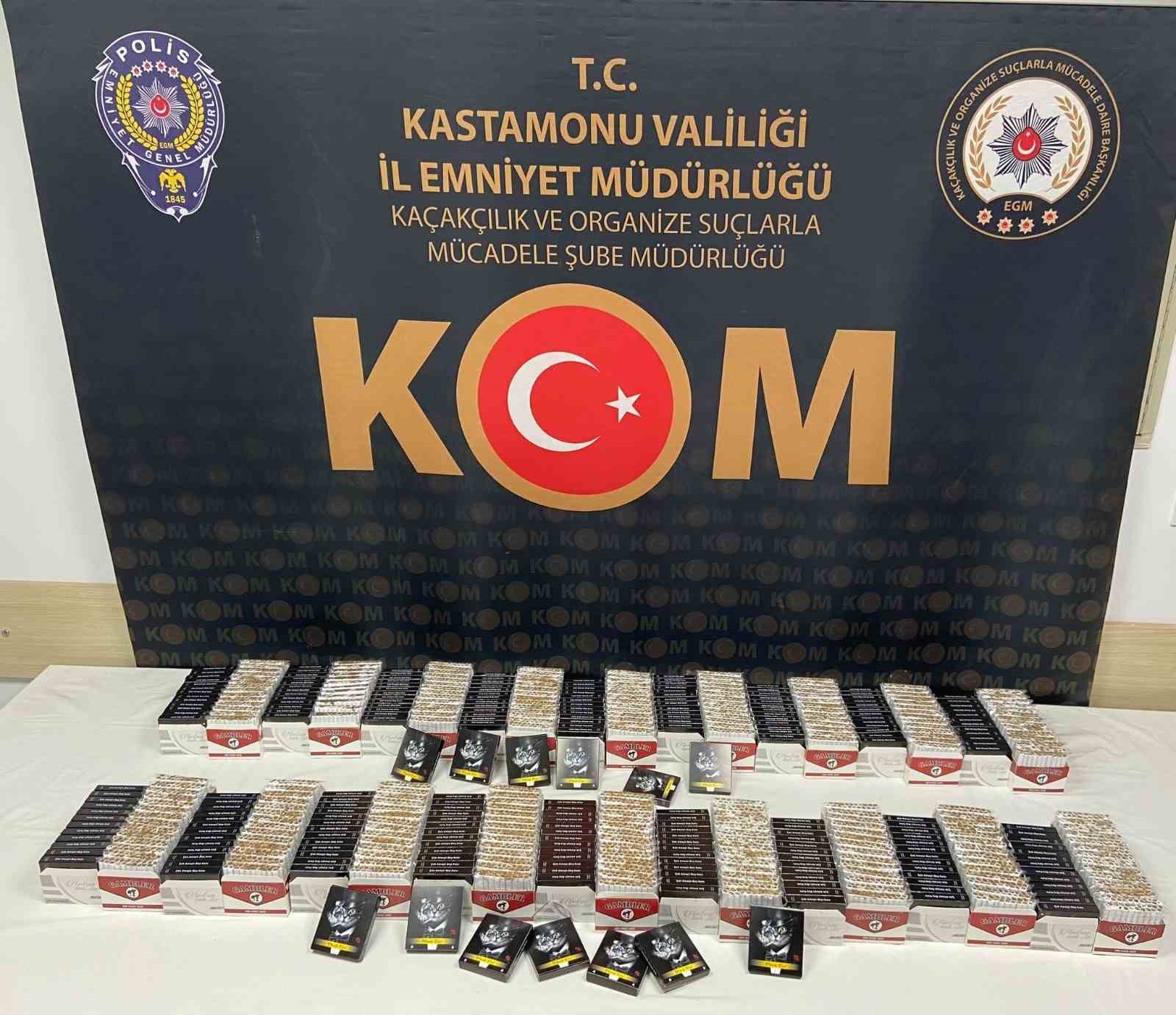 Kastamonuda 10 Bin Adet Doldurulmuş Makaron Ele Geçirildi