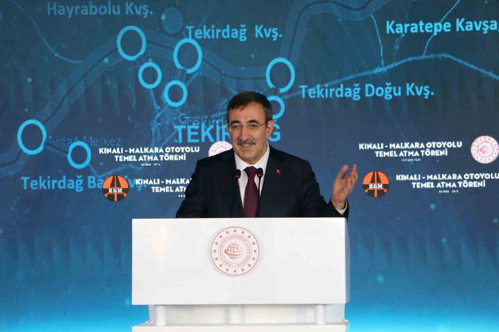 Kınalı-Malkara Otoyolunun Temeli Atıldı