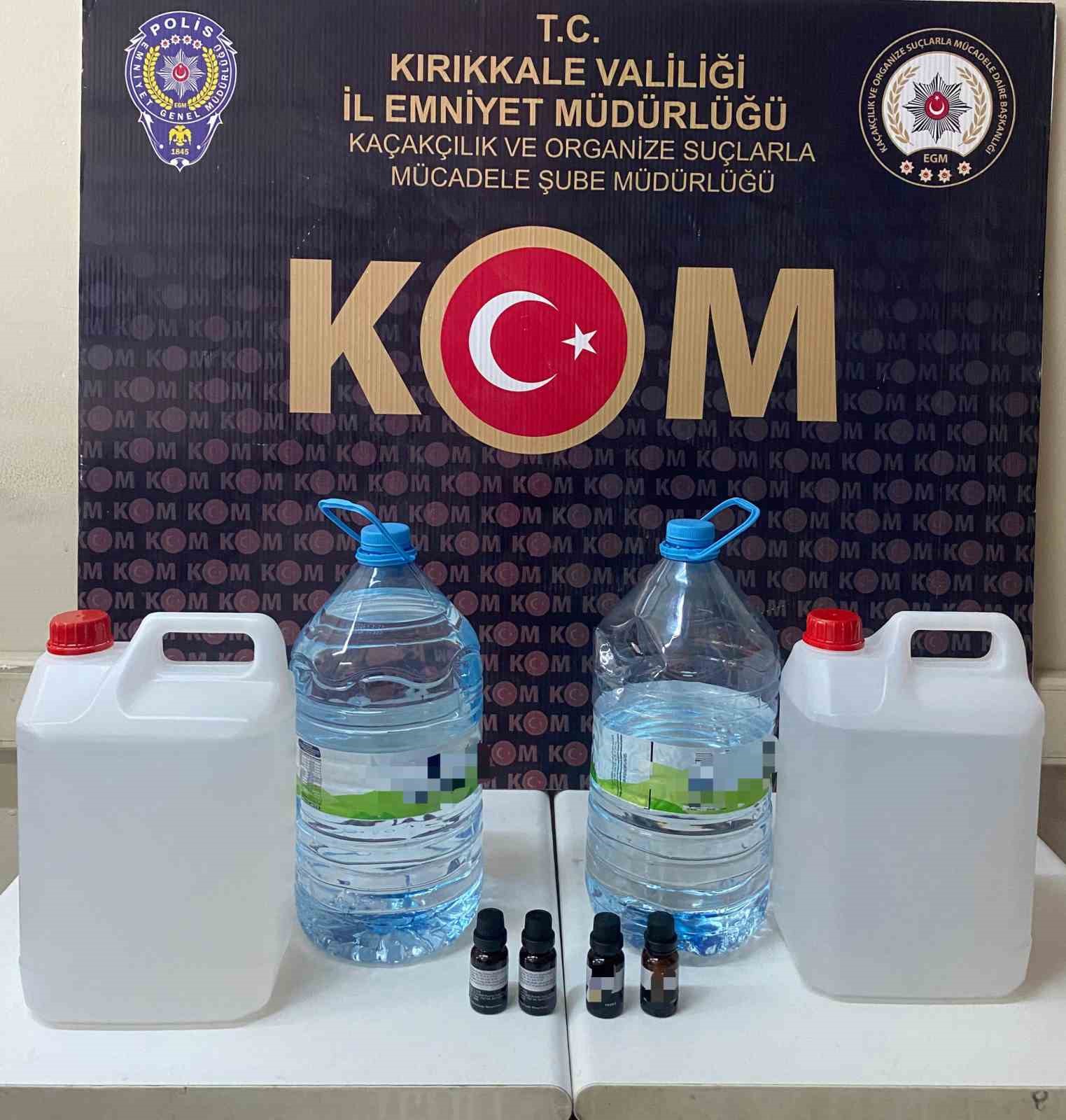 Kırıkkalede Yılbaşı Öncesi Kaçak İçki Operasyonu: 1 Gözaltı