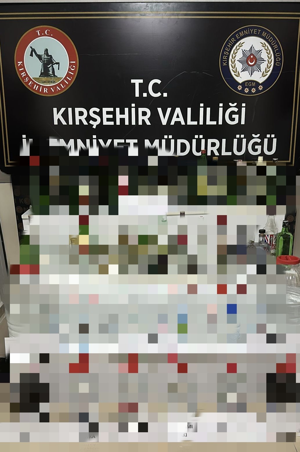 Kırşehirde 149 Litre Sahte Alkol Ele Geçirildi