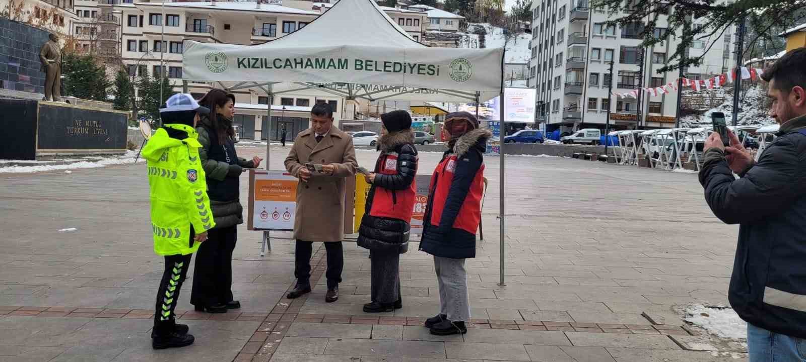 Kızılcahamamda Şiddete Karşı Bilinçlendirme Çalışması Yapıldı