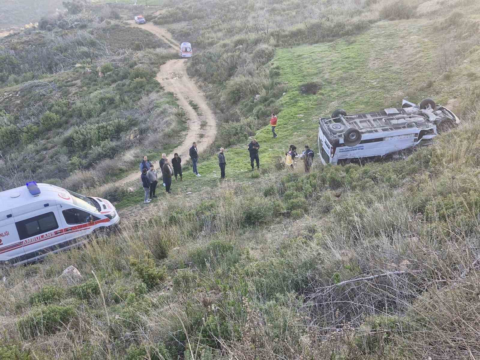 Milasta Diyaliz Aracı Uçuruma Yuvarlandı: 1 Ölü