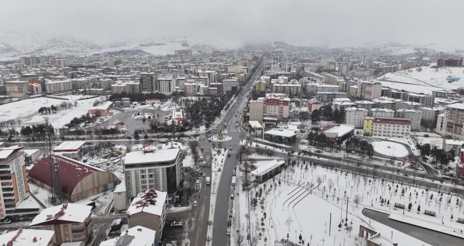 Muşun Mest Eden Kış Manzaraları Havadan Görüntülendi