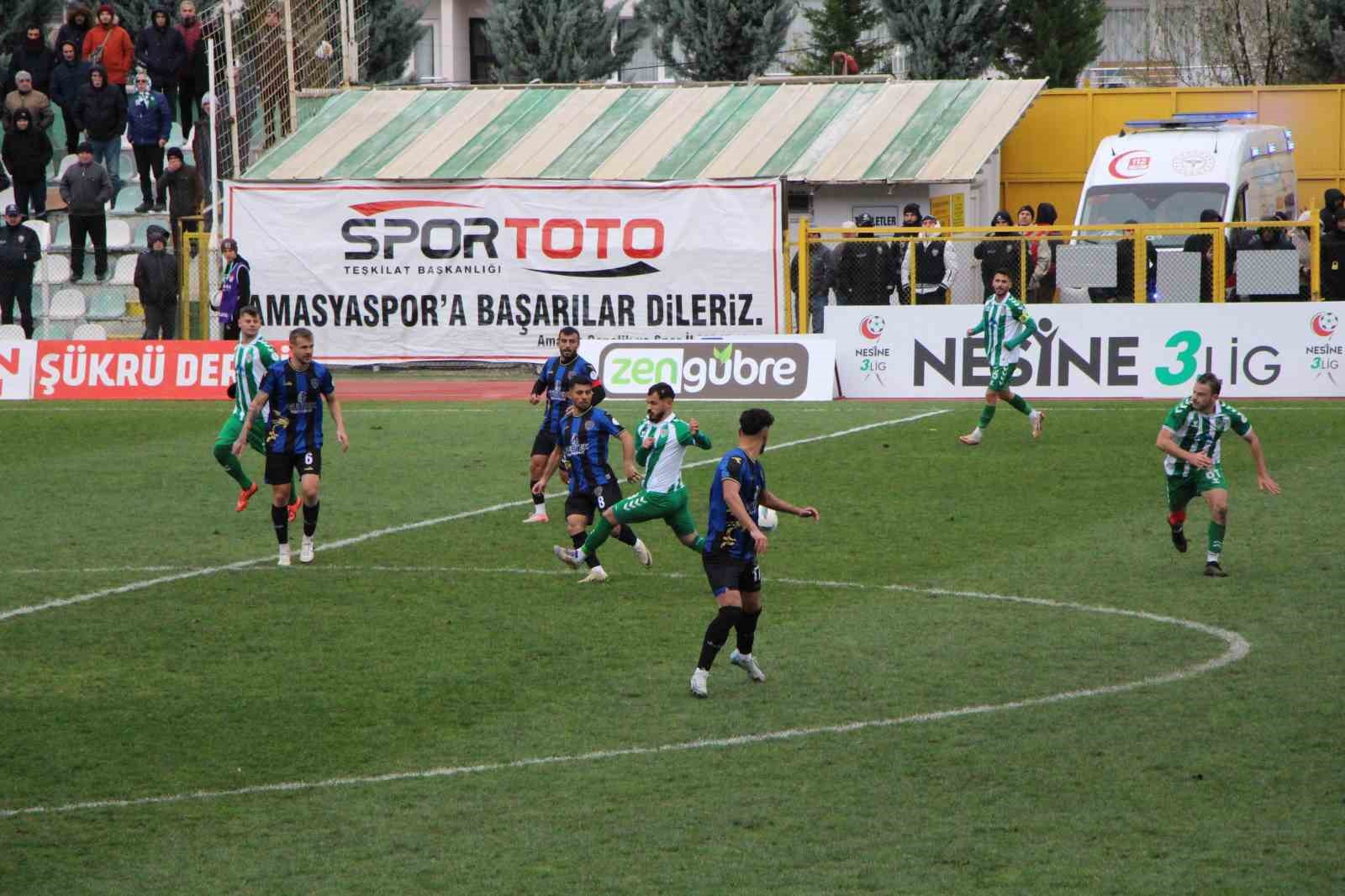 Nesine 3. Lig: Amasyaspor: 1 - Fatsa Belediyespor: 1