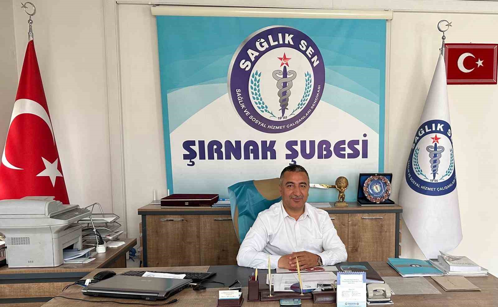 Sağlık-Sen Şırnak Şube Başkanı Anmaldan Hasta Nakli Sırasında Tepki Gören Sağlıkçılara Destek