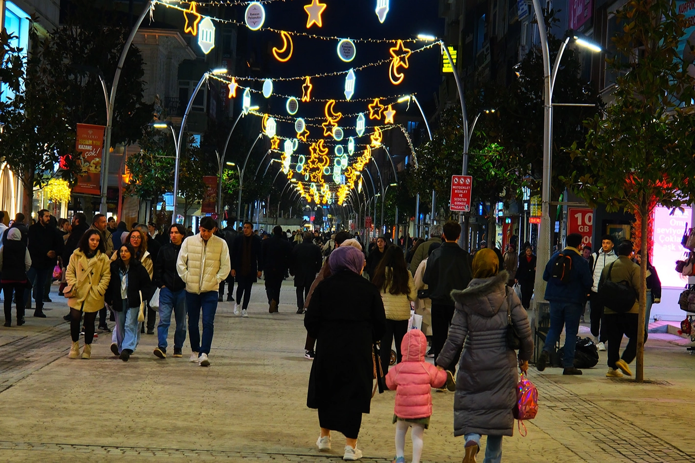 Sakarya'da  Çark Caddesi süslendi