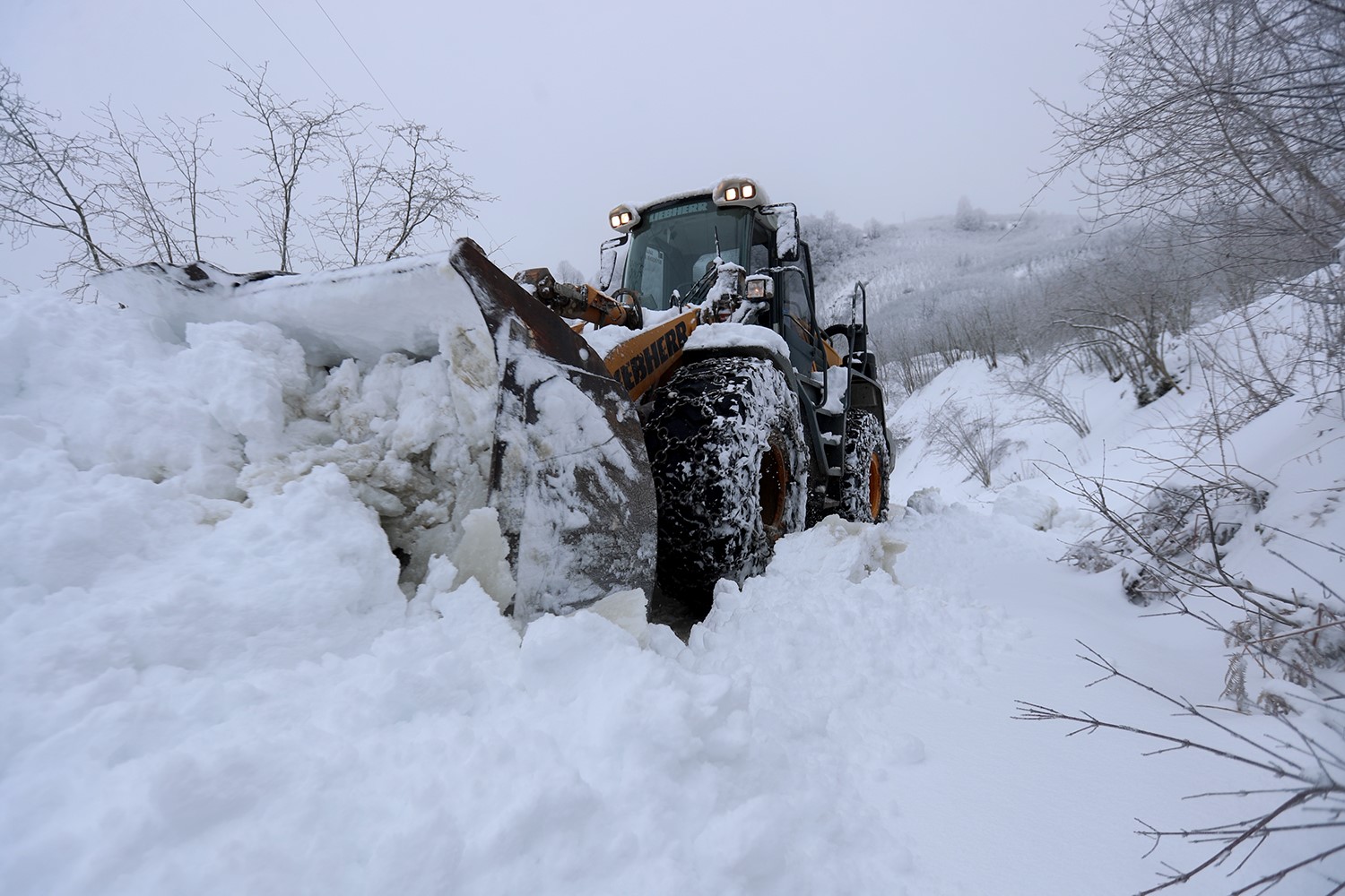 Sakaryada Kar Sebebi İle Kapanan 34 Grup Yolu Ulaşıma Açıldı