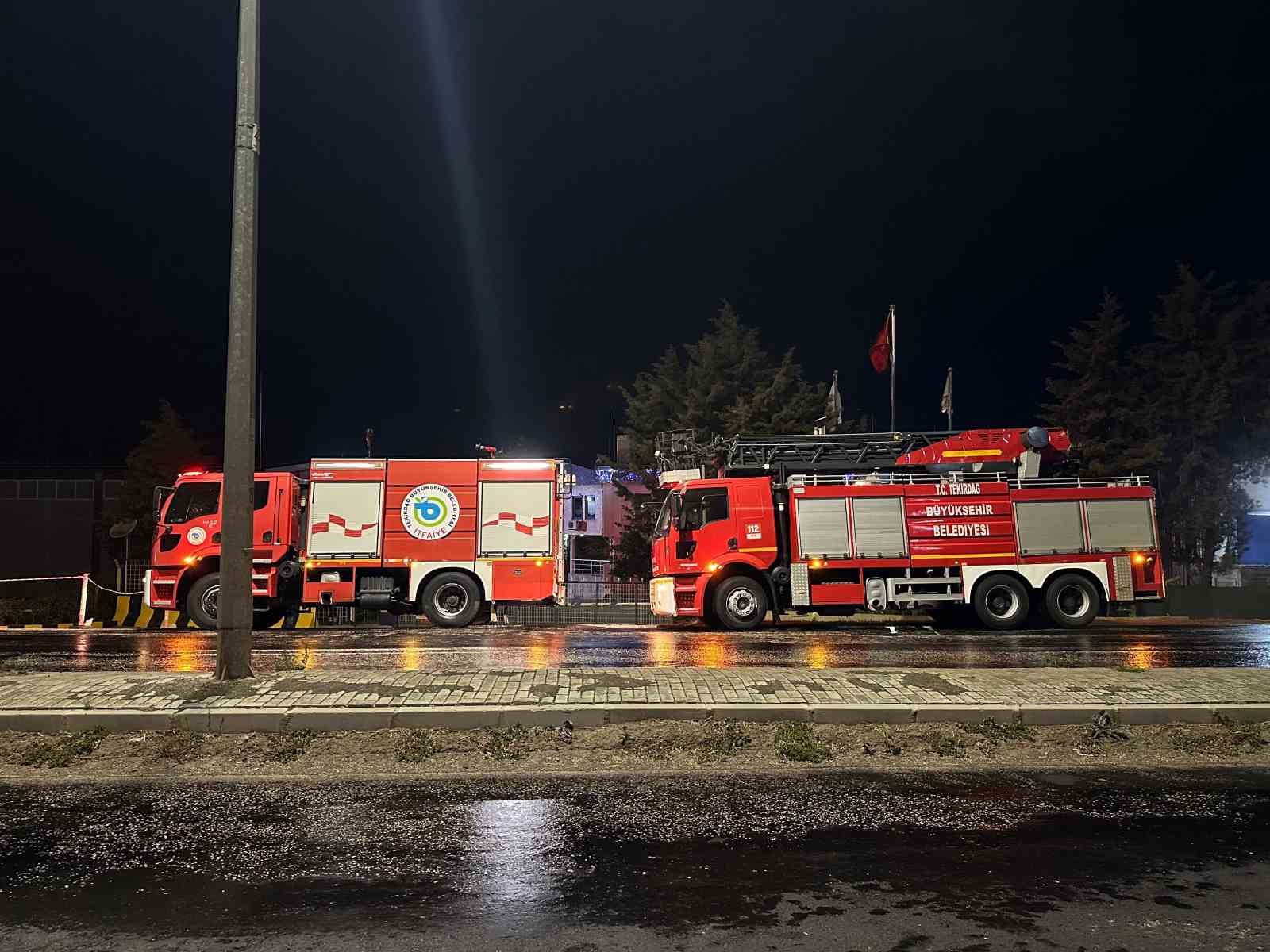 Tekirdağda Kimyasal Fabrikasında Korkutan Patlama