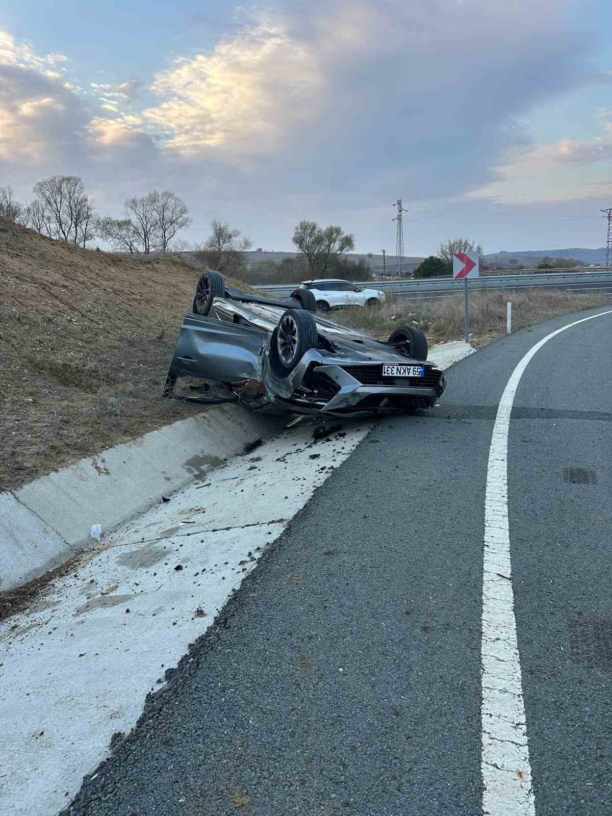 Tekirdağda Trafik Kazası: 2 Yaralı