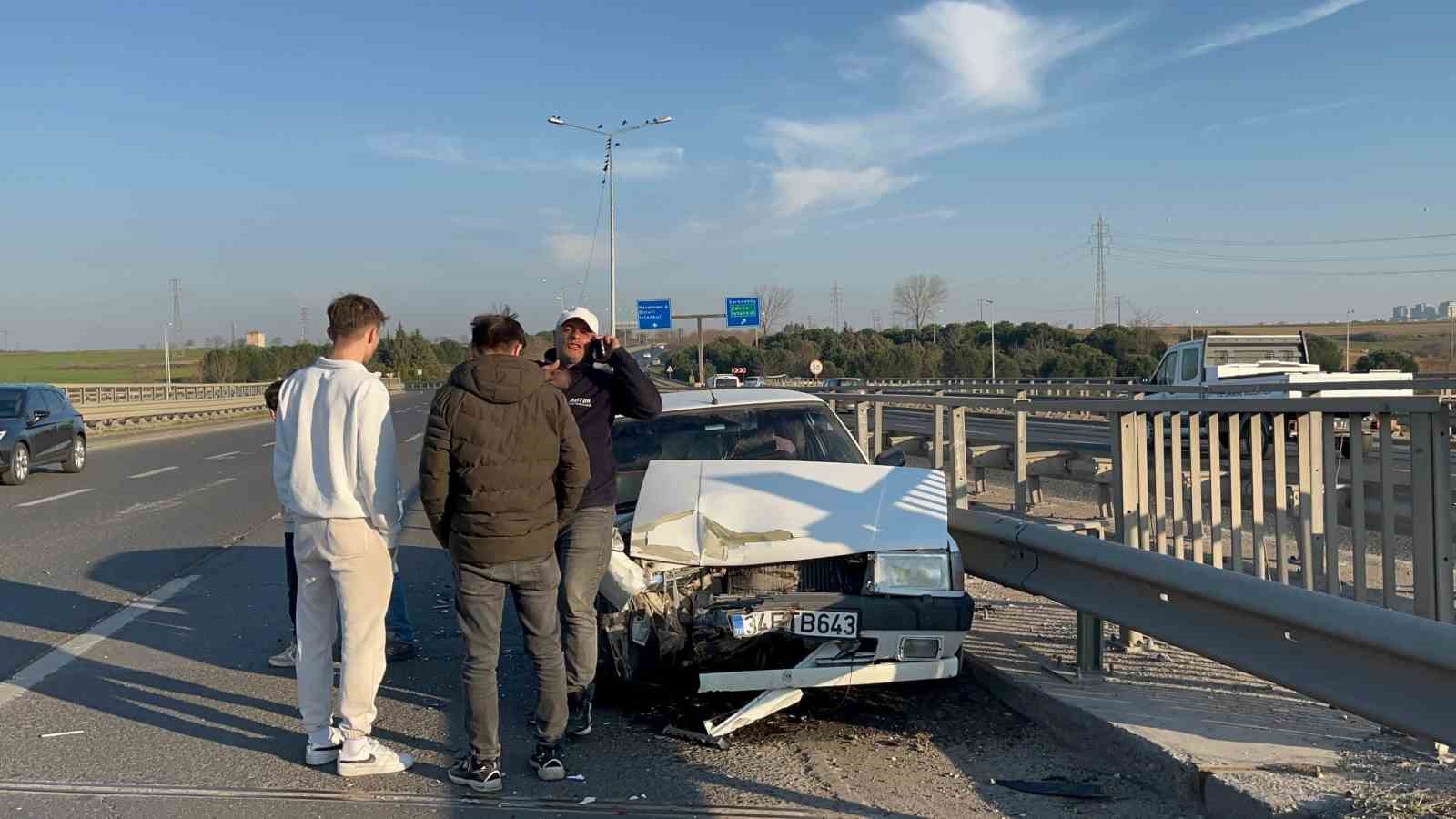 Tekirdağda Zincirleme Kaza: 2 Yaralı