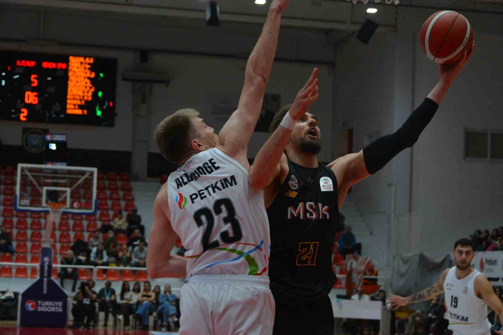 Türkiye Sigorta Basketbol Süper Ligi: Aliağa Petkimspor: 77 - Mersin Spor: 85