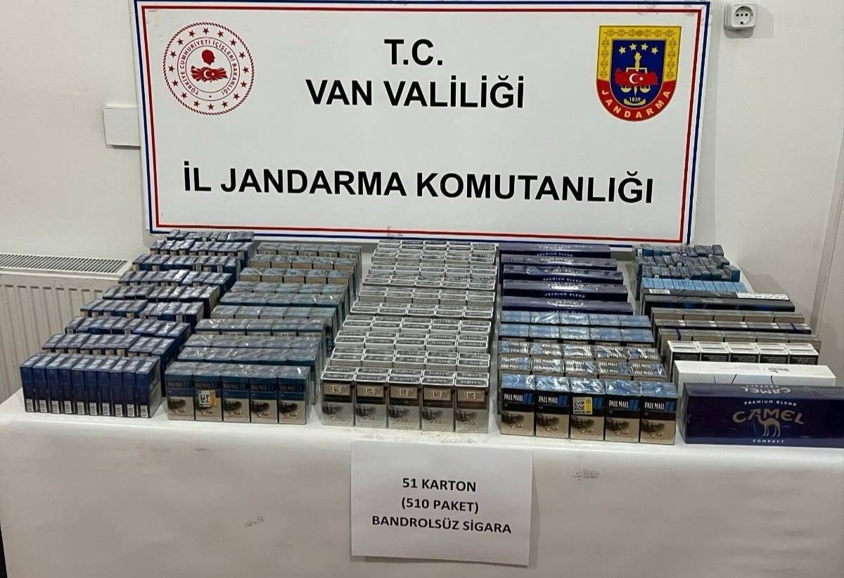 Vanda 510 Paket Kaçak Sigara Ele Geçirildi